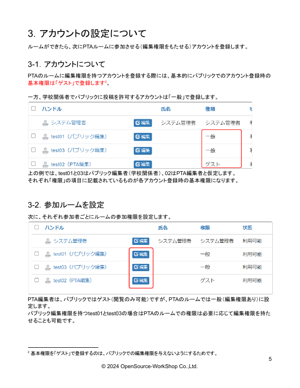 【NC3】ルーム機能を使って別組織専用のページを作りたい.pdfの5ページ目のサムネイル